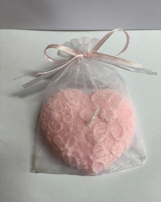 candele profumate cuore
