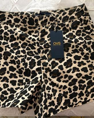 Pantaloncini NUOVI cotone fantasia animalier Ovs