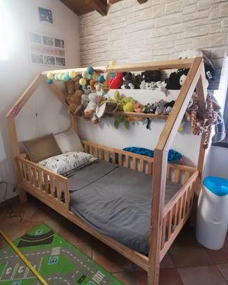 letto legno mon lit cabane 
