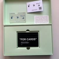 Portacarte Off-White “for cards” in pelle nuovo