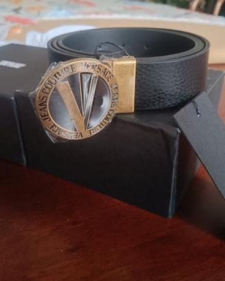 Cintura Versace nera uomo