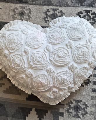 cuscino cuore shabby chic 