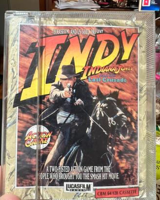 Cassetta per Commodore 64  128 Indiana Jones