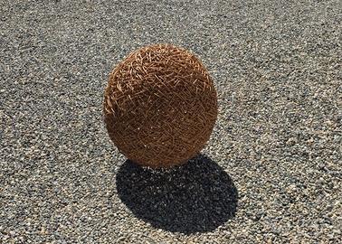 Lampadario in rattan a sfera