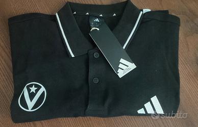 Polo nera Adidas Virtus Bologna Scudetto 2025