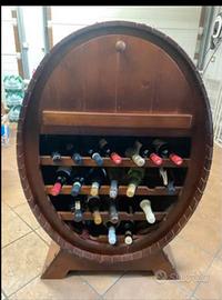 porta bottiglie a botte 