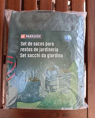 Set 3 sacchi da Giardino Parkside con maniglie