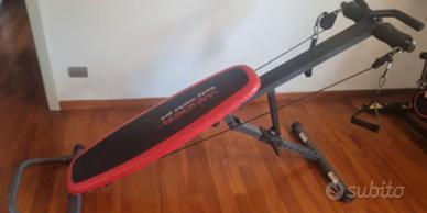 panca regolabile con cavi croci palestra pesi 