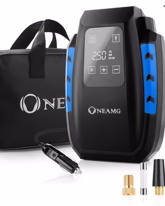 Compressore auto OneAmg + adattatore corrente PERF