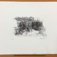 Litografia Renzo Vespignani “periferia”