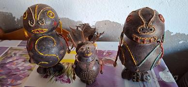 3 statue tribù africa