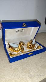 Set Cigni Dorati Créations PV - Porcellana Oro 