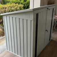 Cassapanca armadio in alluminio da giardino