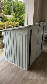 Cassapanca armadio in alluminio da giardino