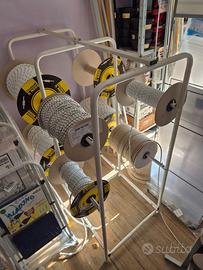 ESPOSITORE X FUNI CORDAME 8 POSTI METALLO BRICO