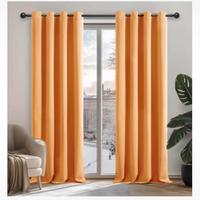 Set tende colore giallo senape coprenti