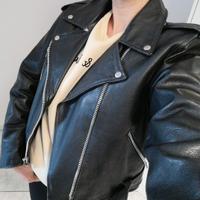 Chiodo in vera pelle vintage '90s