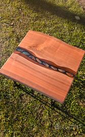 Tavolino in Legno e Resina