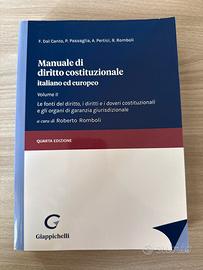 Manuale di diritto costituzionale Italiano/Europeo