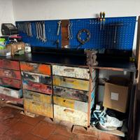 Bancone da lavoro officina TUTTO IN FERRO