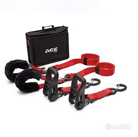 Acebikes - Set di 2 cricchetti trasporto moto