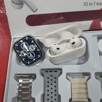 smartwatch + cuffie + 7 cinturini + caricatori