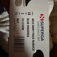 Scarpette Superga bimbo da culla n16 blu