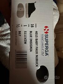 Scarpette Superga bimbo da culla n16 blu