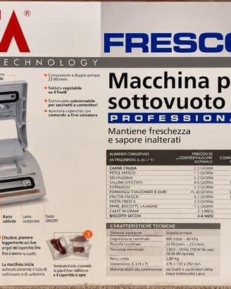 MACCHINA SOTTOVUOTO LAICA fresco piu' professional