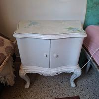 Coppia di comodini in Legno shabby chic