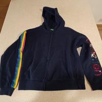 Felpa Benetton blu 10 - 11 anni 150 cm