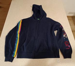 Felpa Benetton blu 10 - 11 anni 150 cm