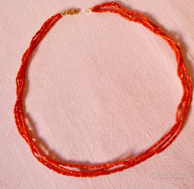 Splendido girocollo Corallo Rosso Mediterraneo 