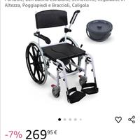 Sedia a rotelle da bagno