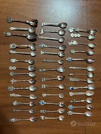 Lotto 40 Cucchiaini Argento Antichi Collezione