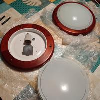 2 lampadari plafoniere legno