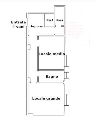 No vendita Ufficio-Studio professs. Appart.4 vani
