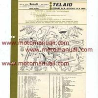 Benelli Export 3VP 3VK 49 1968 catalogo ricambi