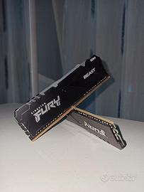 Kingston FURY Beast 16gb (2x8GB) 3600MHz DDR4