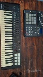 Akai MPD 32, Tastiera M audio e microfono Samson 