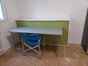 Letto a scomparsa Clei con scrivania