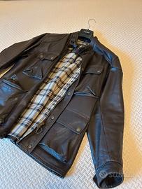 Belstaff PANTHER Leather Antique Black Brown