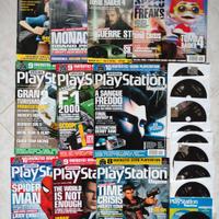 Lotto 10 riviste PlayStation Magazine e 11 CD Demo