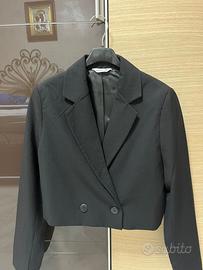 Blazer Corto (Cropped) Nero Terranova - Taglia XS