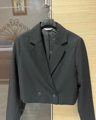 Blazer Corto (Cropped) Nero Terranova - Taglia XS