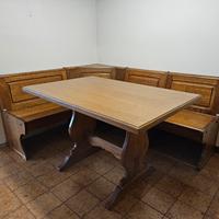 Tavolo da cucina con angolo cassapanca "Del tongo"
