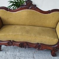 divanetto luigi filippo in noce