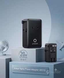 Anker Nano Travel Adapter 5-in-1 Adattatore 