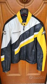Giubbotto moto in pelle tg48