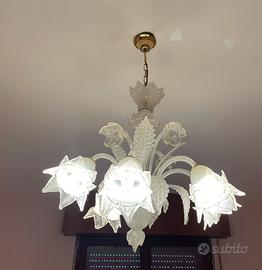 lampadario in vetro